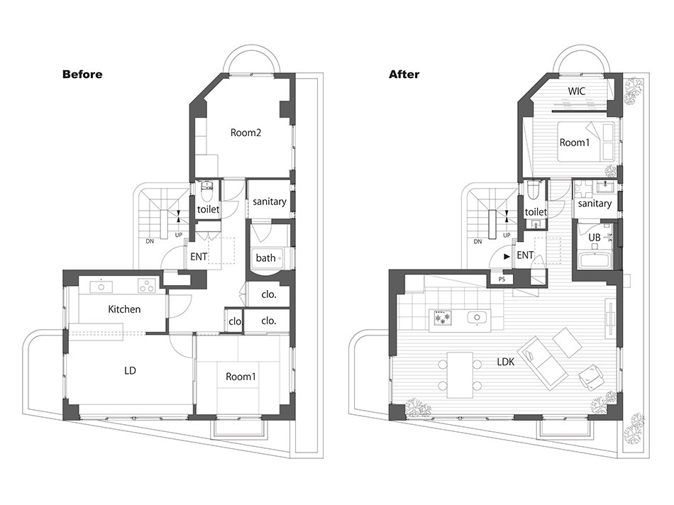 住宅　自由が丘の図面